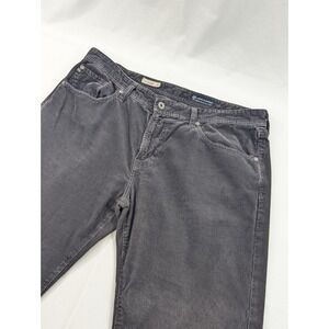 AG Adriano Goldschmied Protege Straight Corduroy Pants 38x29 Gray Charcoal